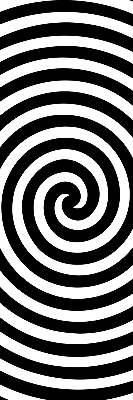 Rollo lichtundurchlässig mit Motiv Hypnosekreis
