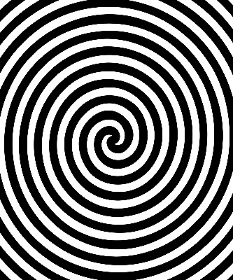 Rollo lichtundurchlässig mit Motiv Hypnosekreis