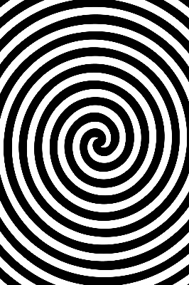 Rollo lichtundurchlässig mit Motiv Hypnosekreis