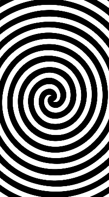 Rollo lichtundurchlässig mit Motiv Hypnosekreis