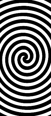 Rollo lichtundurchlässig mit Motiv Hypnosekreis