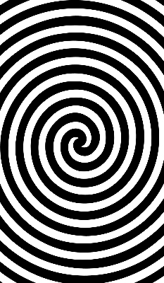 Rollo lichtundurchlässig mit Motiv Hypnosekreis