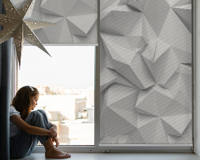 Verdunkelungsrollo mit 3D-Papierwand-Optik