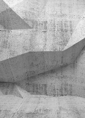 Rollo lichtundurchlässig mit 3D-Steinwand-Design