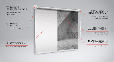 Rollo lichtundurchlässig mit 3D-Steinwand-Design
