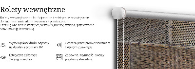Fenster Rollo mit Metallwand zur Montage