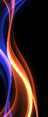 Fenster Rollo mit orange-blauer Animation