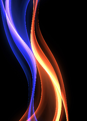 Fenster Rollo mit orange-blauer Animation