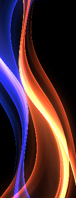 Fenster Rollo mit orange-blauer Animation