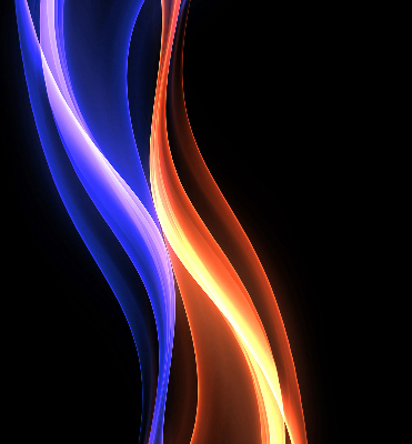 Fenster Rollo mit orange-blauer Animation