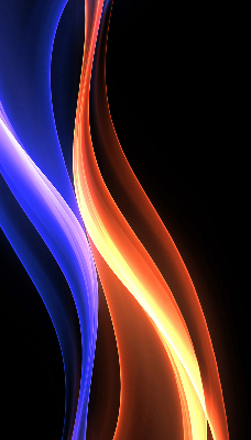 Fenster Rollo mit orange-blauer Animation