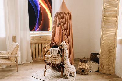Fenster Rollo mit orange-blauer Animation