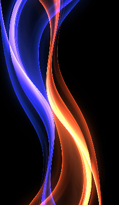 Fenster Rollo mit orange-blauer Animation