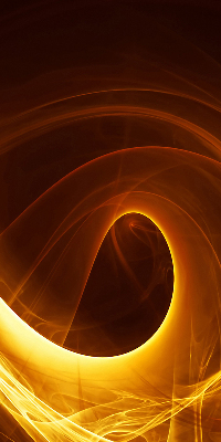Rollo lichtundurchlässig in orangefarbener abstrakter Optik