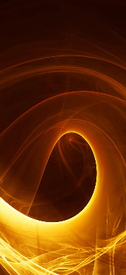 Rollo lichtundurchlässig in orangefarbener abstrakter Optik