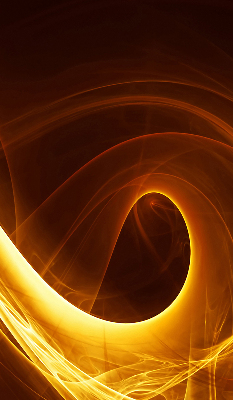 Rollo lichtundurchlässig in orangefarbener abstrakter Optik