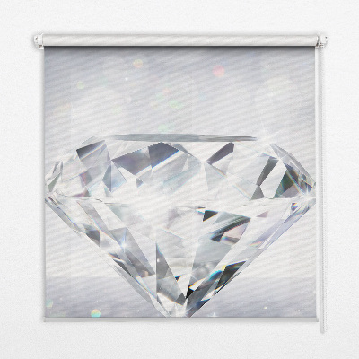 Rollo lichtundurchlässig mit Diamantenmuster