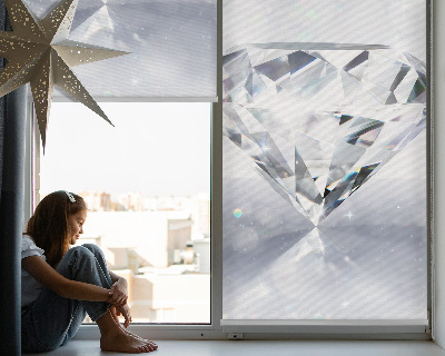 Rollo lichtundurchlässig mit Diamantenmuster