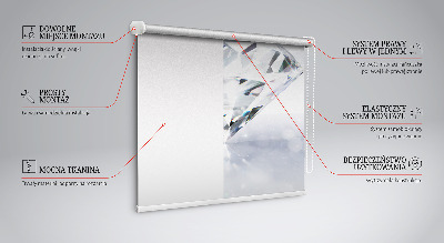 Rollo lichtundurchlässig mit Diamantenmuster
