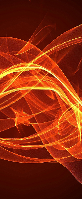 Fenster Rollo mit abstraktem orangefarbenem Motiv