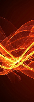 Fenster Rollo mit abstraktem orangefarbenem Motiv