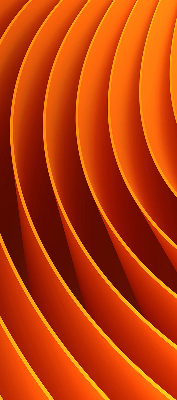 Fenster Rollo mit abstraktem orangen Muster