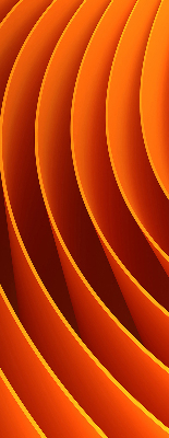 Fenster Rollo mit abstraktem orangen Muster