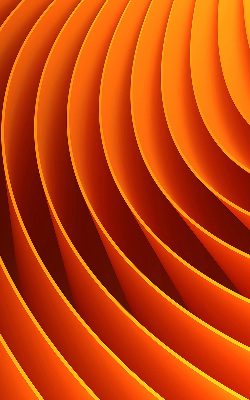Fenster Rollo mit abstraktem orangen Muster