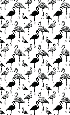 Rollo lichtundurchlässig mit schwarzem Flamingo-Motiv