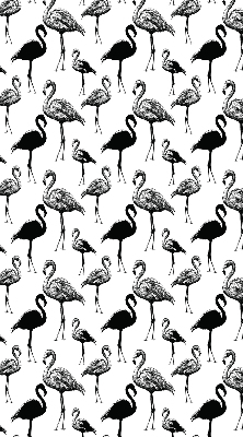 Rollo lichtundurchlässig mit schwarzem Flamingo-Motiv