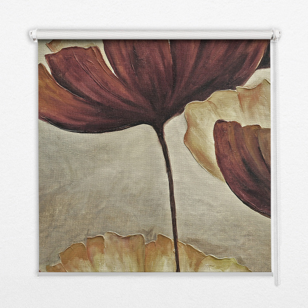 Verdunkelungsrollo mit Blumenmuster