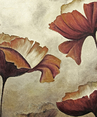 Verdunkelungsrollo mit Blumenmuster