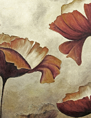 Verdunkelungsrollo mit Blumenmuster