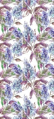 Fenster Rollo mit sommerlichem Blumenmuster