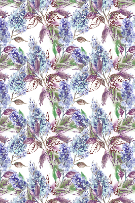 Fenster Rollo mit sommerlichem Blumenmuster
