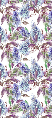Fenster Rollo mit sommerlichem Blumenmuster