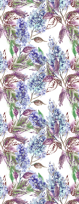 Fenster Rollo mit sommerlichem Blumenmuster