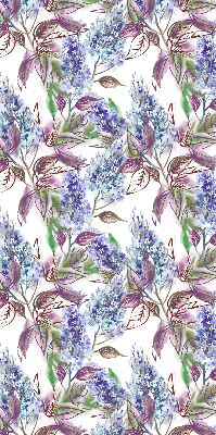 Fenster Rollo mit sommerlichem Blumenmuster