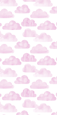 Rollo lichtundurchlässig mit rosa Wolkenmuster