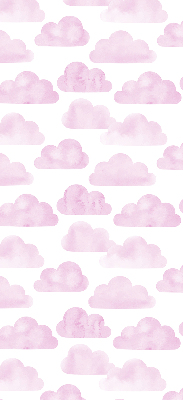 Rollo lichtundurchlässig mit rosa Wolkenmuster