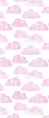 Rollo lichtundurchlässig mit rosa Wolkenmuster