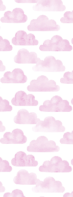 Rollo lichtundurchlässig mit rosa Wolkenmuster