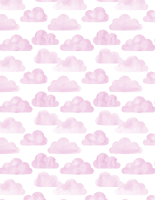 Rollo lichtundurchlässig mit rosa Wolkenmuster