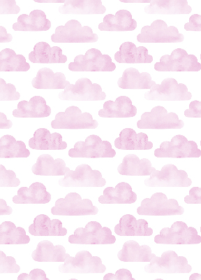 Rollo lichtundurchlässig mit rosa Wolkenmuster