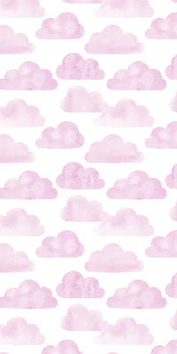 Rollo lichtundurchlässig mit rosa Wolkenmuster