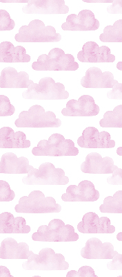 Rollo lichtundurchlässig mit rosa Wolkenmuster