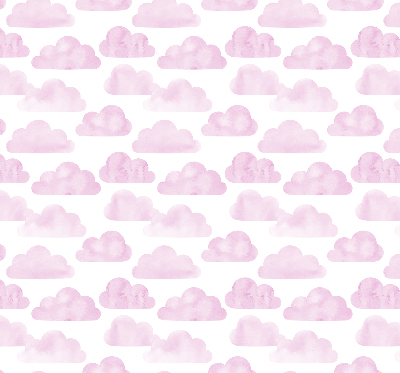 Rollo lichtundurchlässig mit rosa Wolkenmuster