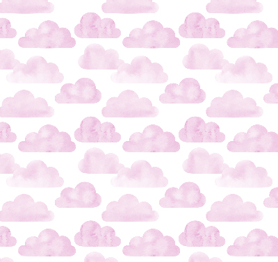 Rollo lichtundurchlässig mit rosa Wolkenmuster