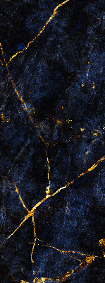 Verdunkelungsrollo in marineblauem Marmordessin