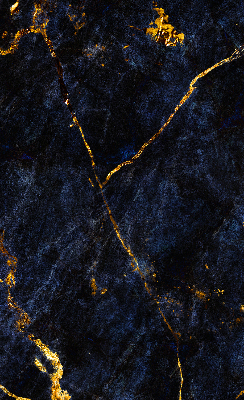 Verdunkelungsrollo in marineblauem Marmordessin